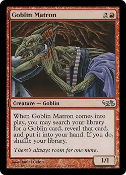 GOBLIN MATRON mtg NM Duel Decks: Elves vs Goblins 1 Unc - Image 1