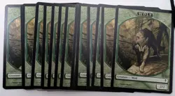 MTG Wolf Token x 53 Lorwyn (22) Shadowmoor (14) Zendikar (17) NM/M Unplayed Bulk - Image 4
