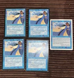 MTG Card. Hydroblast x5 (4 ice age, 1 fifth edition). see pictures - Image 1