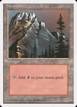 Lot of 20x Mountain #373 - 4ED 4th Fourth Edition Basic Land MTG Magic PL - Image 1