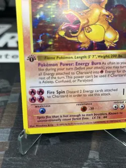 1st Edition Shadowless Charizard 4/102 Base Set Holo Pokemon /PRXY Fan Version - Image 5