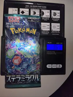 Heavy 8.61g Pokemon Sealed Stellar Miracle (Japanese) Booster Pack - Image 1