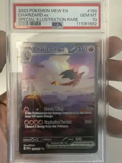 PSA 10 Charizard EX 199/165 Scarlet & Violet 151 Pokemon TCG 2023 CGC - Image 1