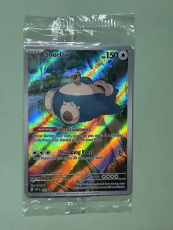 SEALED Pokemon Snorlax SVP 051 Scarlet & Violet 151 Holo Black Star Promo NM (c) - Image 1