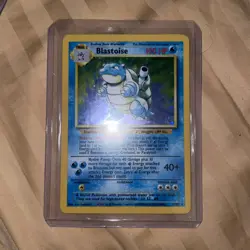 Pokemon TCG Blastoise Base Set Holo Rare Card 2/102 Used - Image 1