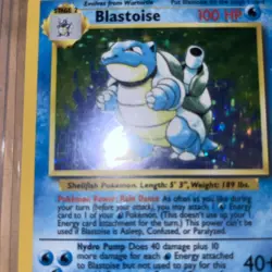 Pokemon TCG Blastoise Base Set Holo Rare Card 2/102 Used - Image 5