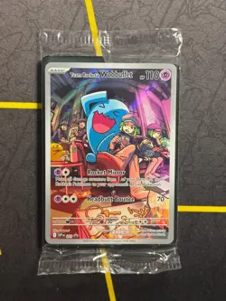 Team Rocket's Wobbuffet 203 Promo Pokemon Destined Rivals ETB Promo Sealed - B - Image 1