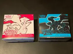 Pokemon TCG Black Bolt and White Flare Pokemon Center ETB, IN HAND bundle! 🔥⚡ - Image 1