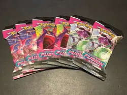 [6 PACKS] Pokemon Sword and Shield Fusion Strike Sleeved Booster Pack Lot - Image 1