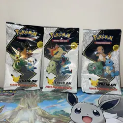 3- Pokemon First Partner Packs Unova, Kanto, And Johto Regions. Sealed - Image 1