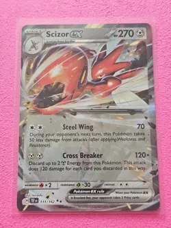 Pokemon TCG Scizor EX Scarlet Violet-Temporal Forces 111/162 Holo Double Rare - Image 2