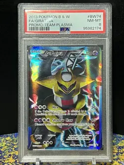 2013 Pokemon B&W: Team Plasma - GIRATINA BW74 Black Star Promo - PSA 8 NM-MINT - Image 1