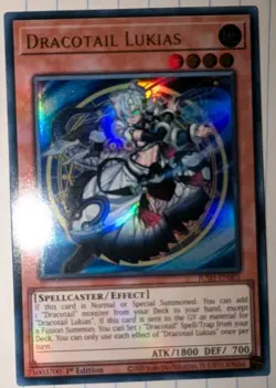 Dracotail Lukias - Ultra Rare - JUSH-EN001 NM - Yu-Gi-Oh TCG - Image 2