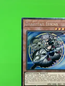 Yu-Gi-Oh Justice Hunters Dracotail Lukias Collectors Rare JUSH-EN001 NM!!! - Image 4