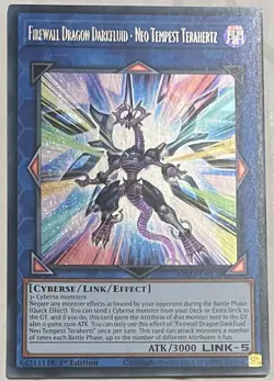Yugioh MP24-EN130 Firewall Dragon Darkfluid - Neo Tempest Terahertz Secret Rare - Image 1