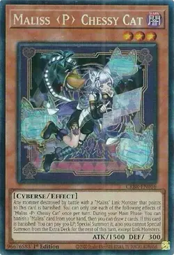 CRBR-EN016 Maliss P Chessy Cat : Collector's Rare 1st Edition YuGiOh Card - Image 1