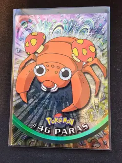 Paras #46 Holo - Black Logo - Pokemon Topps - (LP) - Image 1