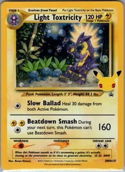 Light Toxtricity SWSH137 - Pokemon Celebrations 25th - Promo Holo (NM) - Image 1