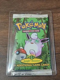 Wizards of the Coast Pokemon Jungle Booster Pack 1st Edition Wigglytuff Sealed - Image 1