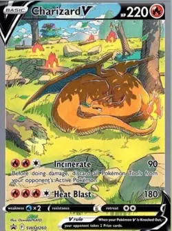 Charizard V SWSH260 Alt Art Black Star Promo UPC Pokemon Card - Image 1