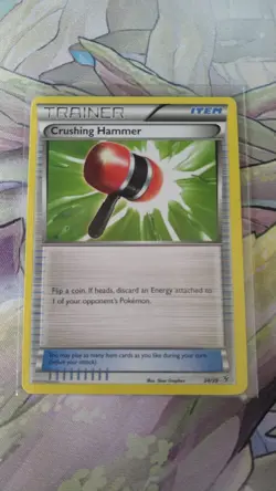 Trainer Crushing Hammer 2013 34/39 Item Pokemon Trading Card Regular - Image 1