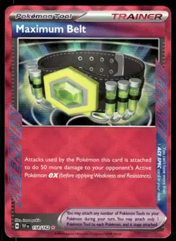 Pokemon TCG Temporal Forces #154/162 Maximum Belt NM - Image 1