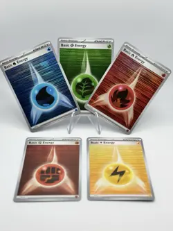 Pokemon TCG - Lot all 5 HOLO Energy Cards NM Black Bolt & White Flare - Image 1