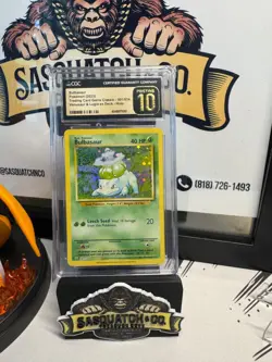 Pokemon TCG: CGC Pristine 10 (2023) Bulbasaur 001/034 Classic Holo - Image 1