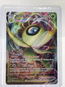 Pokemon TCG Celebi VMAX Chilling Reign 008/198 Holo Ultra Rare - Image 1
