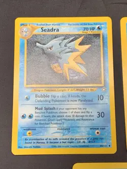 Pokemon TCG - Kingdra 8/111 Neo Genesis WOTC Rare Holo LP/HP + Seadra & Horsea - Image 2