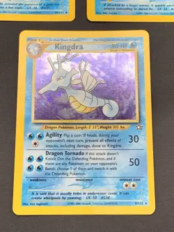 Pokemon TCG - Kingdra 8/111 Neo Genesis WOTC Rare Holo LP/HP + Seadra & Horsea - Image 4