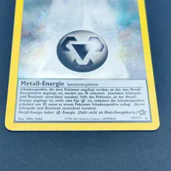 Pokemon TCG Karte - Metall-Energie 19/111 Holo Rare Neo Genesis Deutsch SWIRL - Image 3