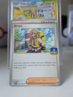 Arven 166/198 - Asia Exclusive Gym Stamp - Pokemon TCG - Trainer Card - Image 1