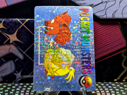 Pokemon Pocket Monsters Vending Prism Holo Vintage Sticker #1186 NINETALES rare - Image 3
