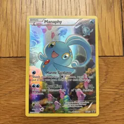 Manaphy XY113 Black Star Promo Full Art Pokemon XY Generations - Image 1