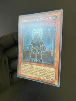 YU-GI-OH! GRANDMASTER OF THE SIX SAMURAI SECRET RARE STON-EN000 1ST EDITION NM - Image 2