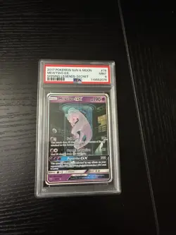 Pokemon Mewtwo GX 78/73 Shining Legends Sun & Moon Secret Rare Card PSA 9 - Image 1