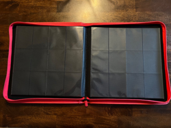 RED Deoyibu Trading Card 12-Pocket Side Loading Zip Binder - Image 3