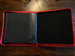 RED Deoyibu Trading Card 12-Pocket Side Loading Zip Binder - Image 4
