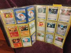 Pokemon TCG 150 + Cards in Old Binder plastic sleeves - Image 3