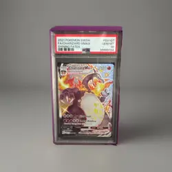 PSA 10 Charizard VMAX Shining Fates Full Art SV107/SV122 Pokemon Card FA 2021 - Image 1