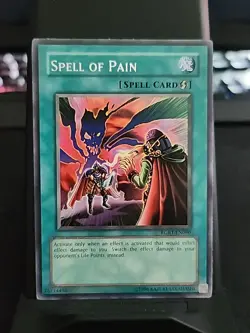 Spell of Pain - Rare Foil - Yugioh Spell Card - Vintage - Image 1