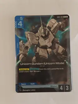 GD01-005 Unicorn Gundam (Unicorn Mode) R FOIL Gundam Card Game tcg - Image 1