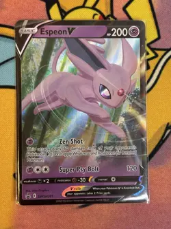 Espeon V SWSH201 Sword & Shield Black Star Promo Pokemon Card Mint - Image 1