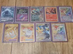 Lot of 9 Pokemon TCG Cards VStar, V, EX, Trainer, Holos, Charizard, Giratina - Image 1