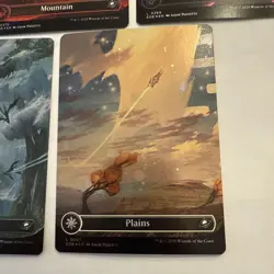 GALAXY FOIL Edge of Eternities Full Art Borderless Basic Lands Complete 5x MINT - Image 2