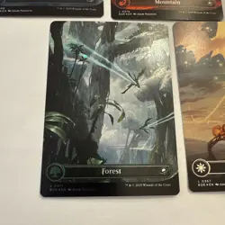 GALAXY FOIL Edge of Eternities Full Art Borderless Basic Lands Complete 5x MINT - Image 3