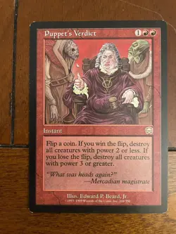 MTG Puppet's Verdict Mercadian Masques - Image 1