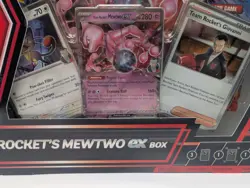 Pokemon Team Rocket’s Mewtwo ex Box Trading Card Game Sealed New Promo Packs - Image 2