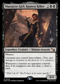 Massacre Girl, Known Killer - Promo MKM NM MTG - Image 1